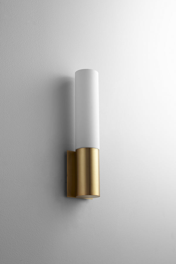 Oxygen - 3-518-40 - LED Wall Sconce - Magnum - Aged Brass from Lighting & Bulbs Unlimited in Charlotte, NC