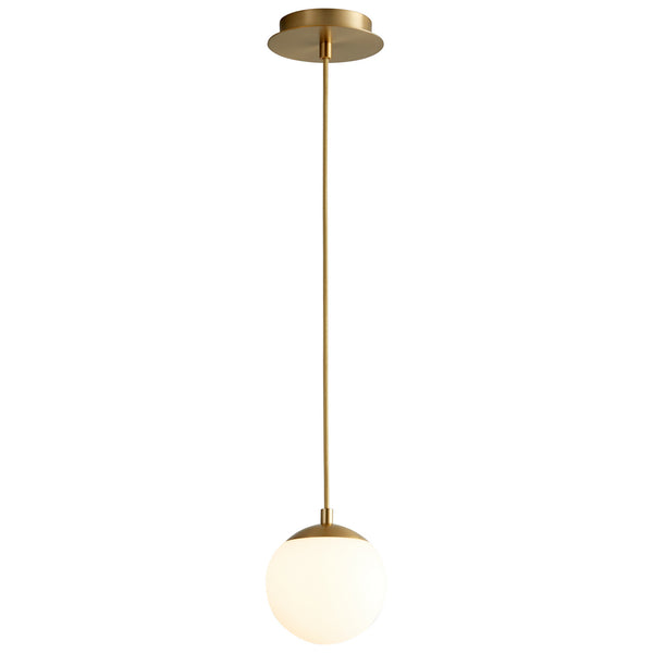 Oxygen - 3-670-40 - LED Pendant - Luna - Aged Brass from Lighting & Bulbs Unlimited in Charlotte, NC