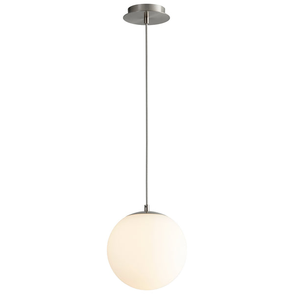 Oxygen - 3-672-24 - LED Pendant - Luna - Satin Nickel from Lighting & Bulbs Unlimited in Charlotte, NC