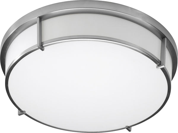 Oxygen - 3-689-24 - LED Ceiling Mount - iO - Satin Nickel from Lighting & Bulbs Unlimited in Charlotte, NC