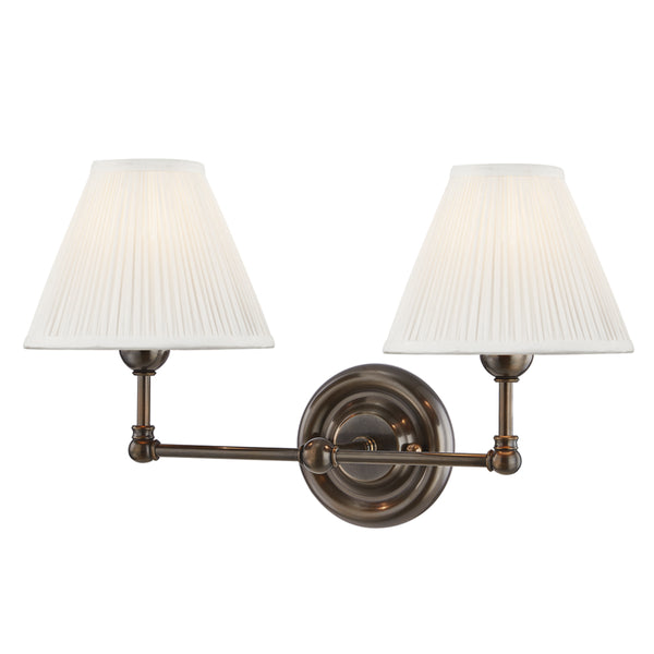 Hudson Valley - MDS102-DB - Two Light Wall Sconce - Classic No.1 - Distressed Bronze from Lighting & Bulbs Unlimited in Charlotte, NC