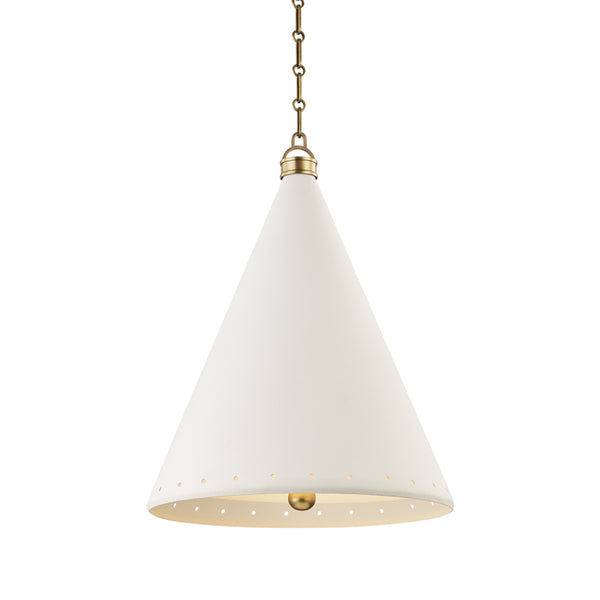 Hudson Valley - MDS402-AGB/WP - Two Light Pendant - Plaster No.1 - Aged Brass/White Plaster from Lighting & Bulbs Unlimited in Charlotte, NC