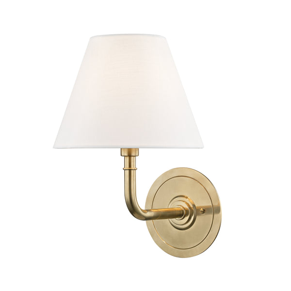 Hudson Valley - MDS600-AGB - One Light Wall Sconce - Signature No.1 - Aged Brass from Lighting & Bulbs Unlimited in Charlotte, NC