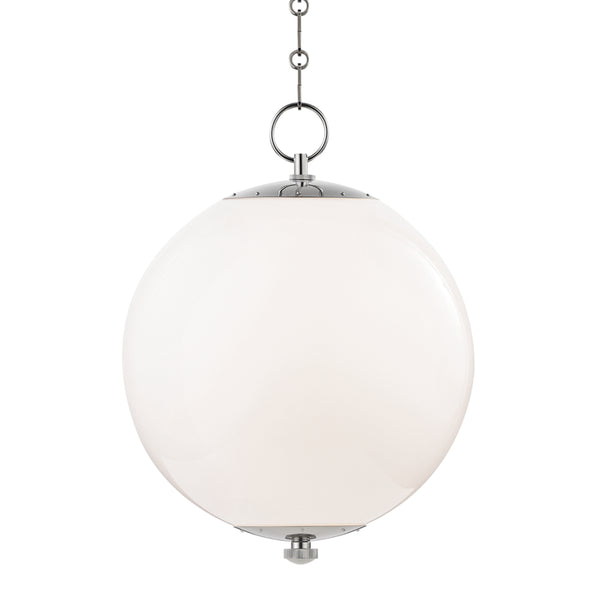 Hudson Valley - MDS701-PN - One Light Pendant - Sphere No.1 - Polished Nickel from Lighting & Bulbs Unlimited in Charlotte, NC