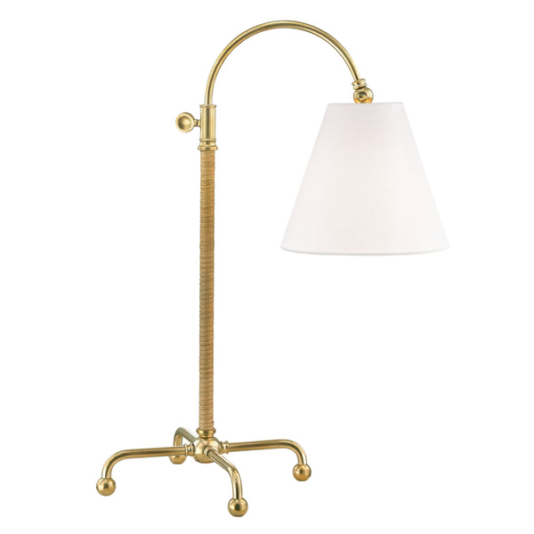 Hudson Valley - MDSL502-AGB - One Light Table Lamp - Curves No.1 - Aged Brass from Lighting & Bulbs Unlimited in Charlotte, NC