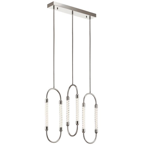 Kichler - 84149 - LED Linear Pendant - Delsey - Polished Nickel from Lighting & Bulbs Unlimited in Charlotte, NC