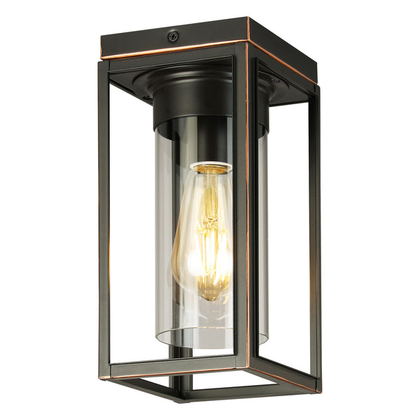 Eglo USA - 203666A - One Light Outdoor Flush Mount - Walker Hill - Oil Rubbed Bronze from Lighting & Bulbs Unlimited in Charlotte, NC