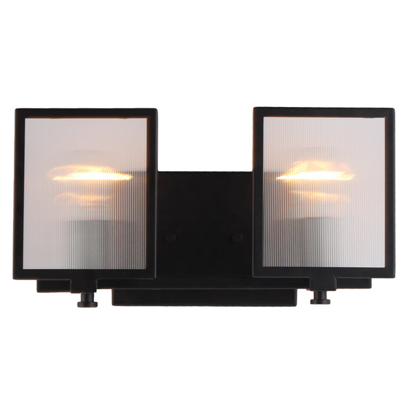 Eglo USA - 203728A - Two Light Bath Vanity - Henessy - Black & Brushed Nickel from Lighting & Bulbs Unlimited in Charlotte, NC