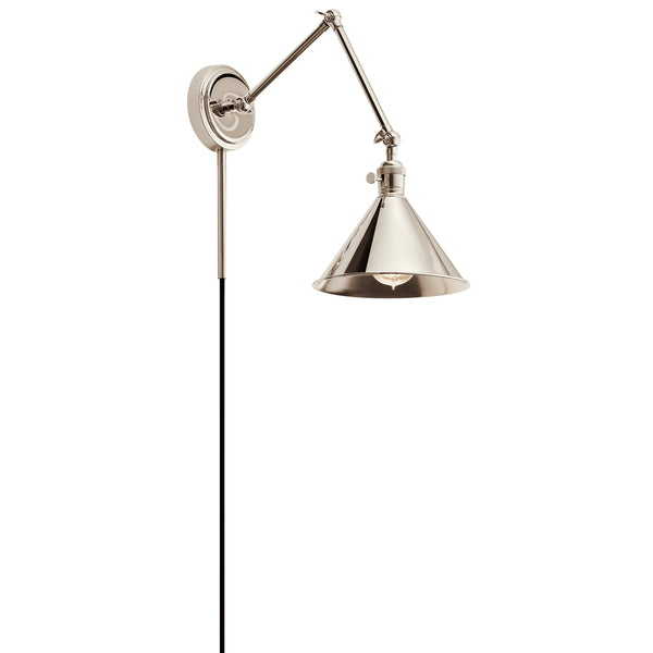 Kichler - 43115PN - One Light Wall Sconce - Ellerbeck - Polished Nickel from Lighting & Bulbs Unlimited in Charlotte, NC