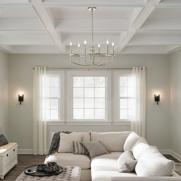 One Light Wall Sconce from the Alden Collection in Black Finish by Kichler