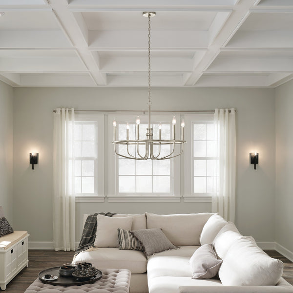 One Light Wall Sconce from the Alden Collection in Black Finish by Kichler