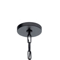 Six Light Chandelier from the Abbotswell Collection in Black Finish by Kichler