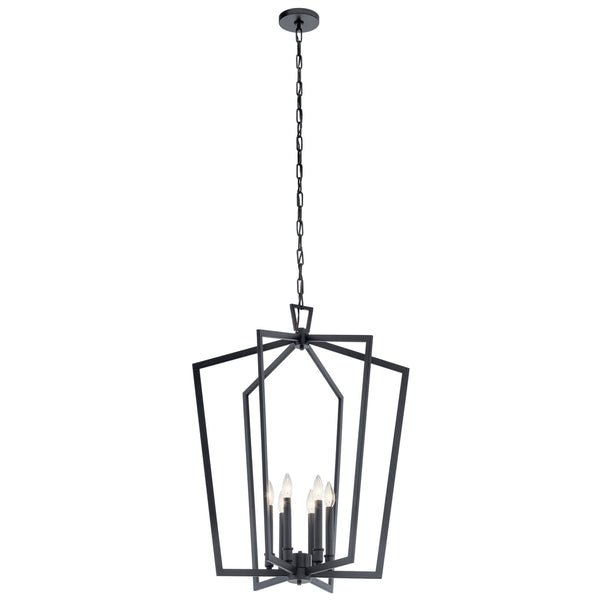 Kichler - 43495BK - Six Light Chandelier - Abbotswell - Black from Lighting & Bulbs Unlimited in Charlotte, NC