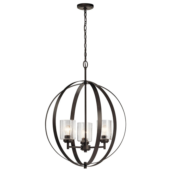 Kichler - 44034OZ - Three Light Chandelier - Winslow - Olde Bronze from Lighting & Bulbs Unlimited in Charlotte, NC