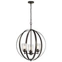Three Light Chandelier from the Winslow Collection in Olde Bronze Finish by Kichler