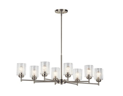 Kichler - 44035NI - Eight Light Chandelier - Winslow - Brushed Nickel from Lighting & Bulbs Unlimited in Charlotte, NC