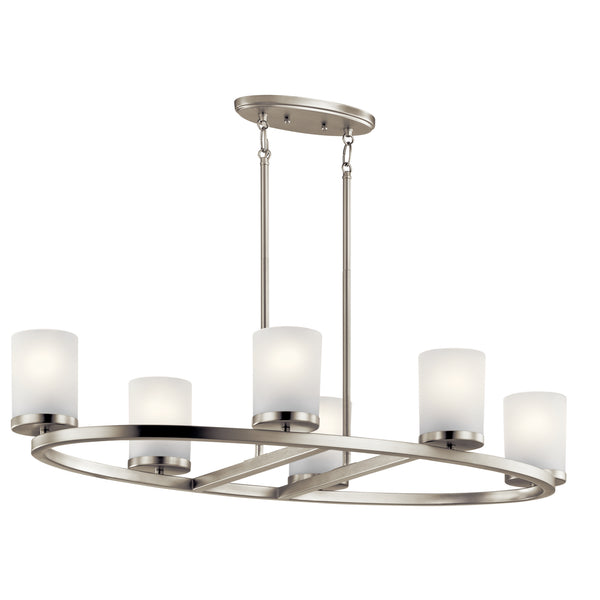 Kichler - 44038NI - Six Light Chandelier - Daimlen - Brushed Nickel from Lighting & Bulbs Unlimited in Charlotte, NC