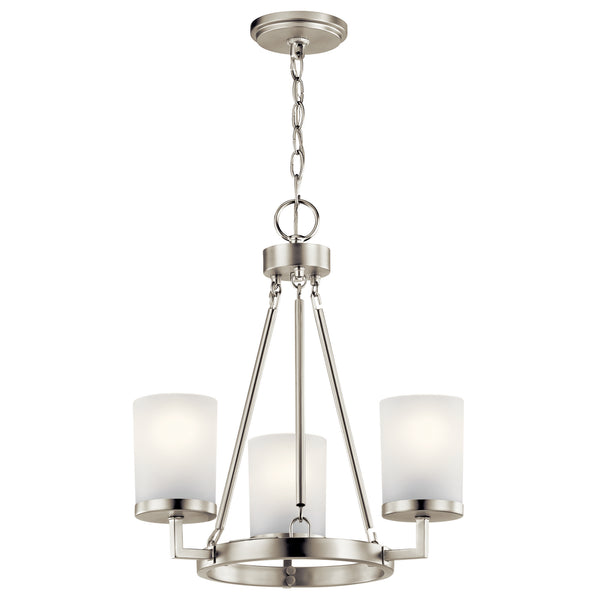 Kichler - 44039NI - Three Light Chandelier - Daimlen - Brushed Nickel from Lighting & Bulbs Unlimited in Charlotte, NC