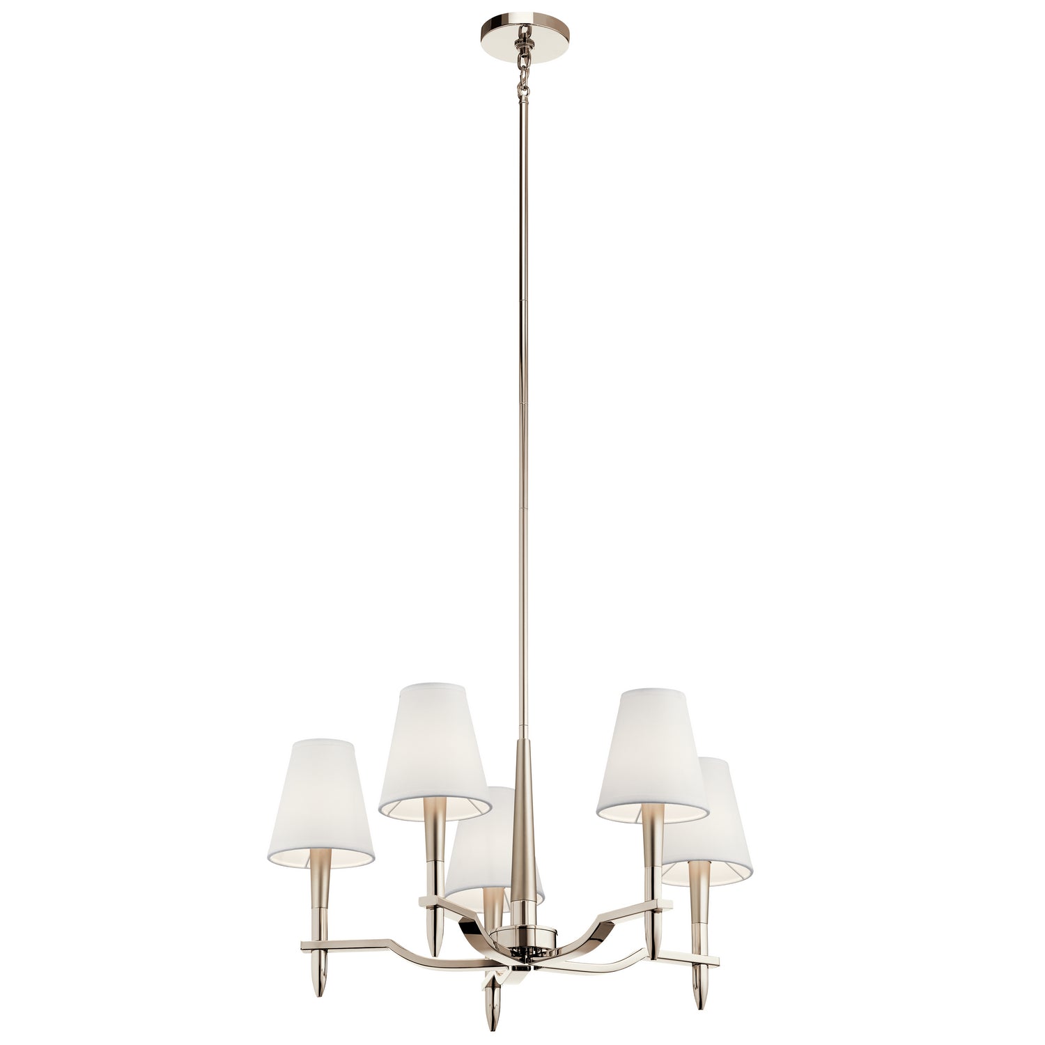 Kichler - 44310PN - Five Light Chandelier - Kinsey - Polished Nickel from Lighting & Bulbs Unlimited in Charlotte, NC