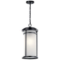 Kichler - 49689BK - One Light Outdoor Pendant - Toman - Black from Lighting & Bulbs Unlimited in Charlotte, NC