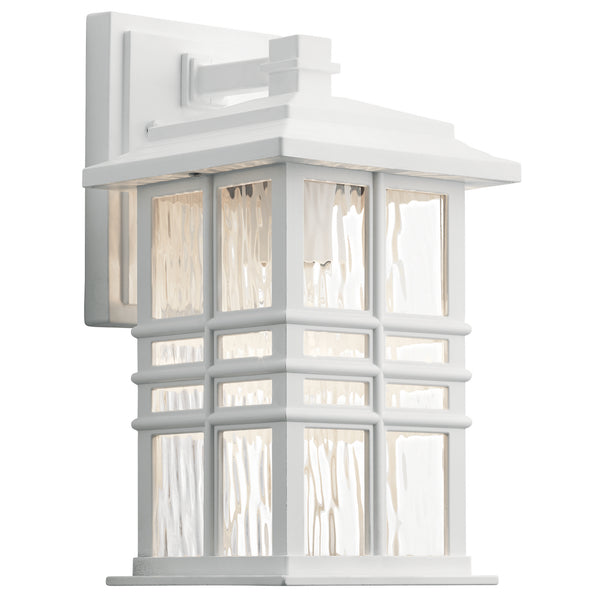Kichler - 49829WH - One Light Outdoor Wall Mount - Beacon Square - White from Lighting & Bulbs Unlimited in Charlotte, NC