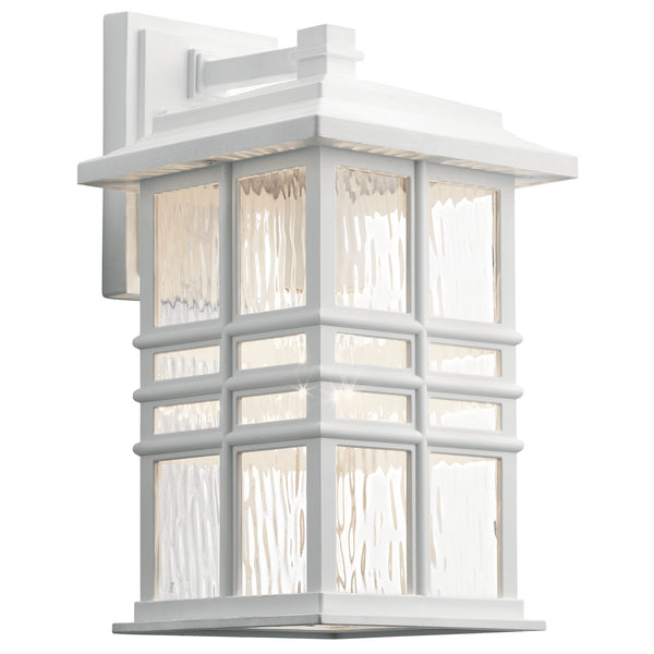 Kichler - 49830WH - One Light Outdoor Wall Mount - Beacon Square - White from Lighting & Bulbs Unlimited in Charlotte, NC