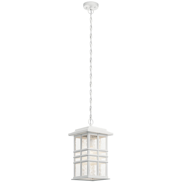Kichler - 49833WH - One Light Outdoor Pendant - Beacon Square - White from Lighting & Bulbs Unlimited in Charlotte, NC