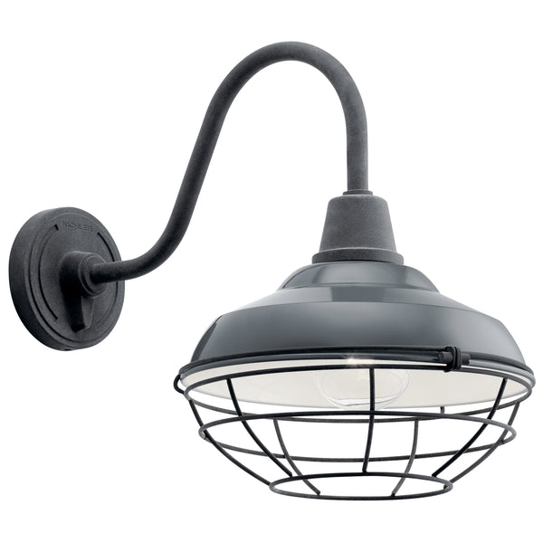 Kichler - 49990GG - One Light Outdoor Wall Mount - Pier - Gloss Grey from Lighting & Bulbs Unlimited in Charlotte, NC