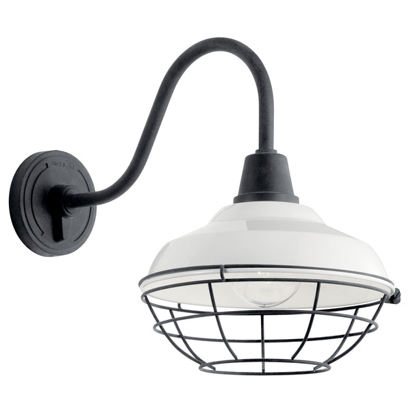 Kichler - 49990WH - One Light Outdoor Wall Mount - Pier - White from Lighting & Bulbs Unlimited in Charlotte, NC