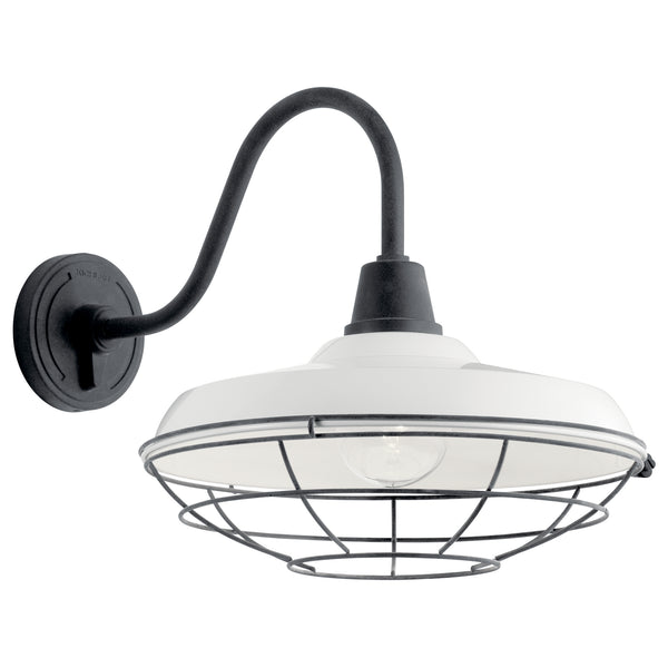 Kichler - 49991WH - One Light Outdoor Wall Mount - Pier - White from Lighting & Bulbs Unlimited in Charlotte, NC