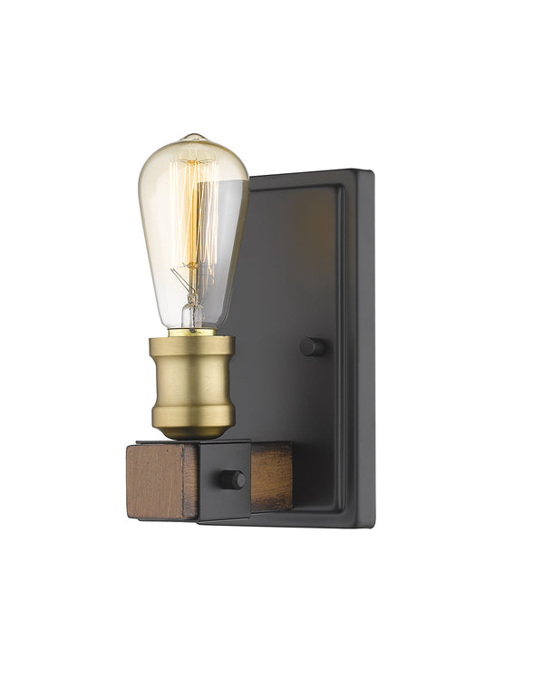 Z-Lite - 472-1S-RM - One Light Wall Sconce - Kirkland - Rustic Mahogany from Lighting & Bulbs Unlimited in Charlotte, NC