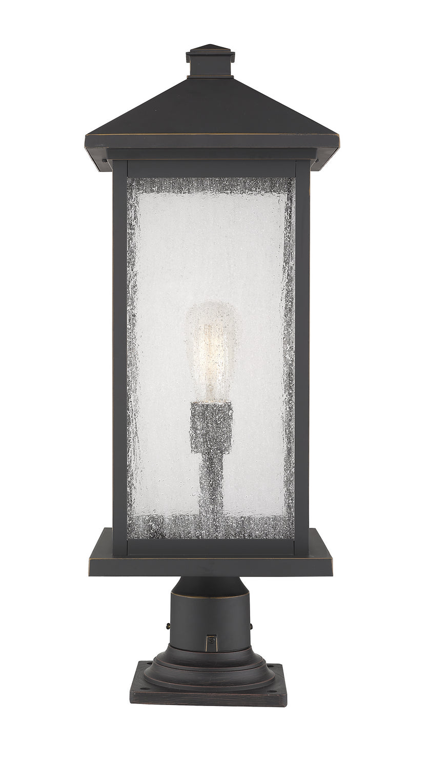 Z-Lite - 531PHBXLR-533PM-ORB - One Light Outdoor Pier Mount - Portland - Oil Rubbed Bronze from Lighting & Bulbs Unlimited in Charlotte, NC