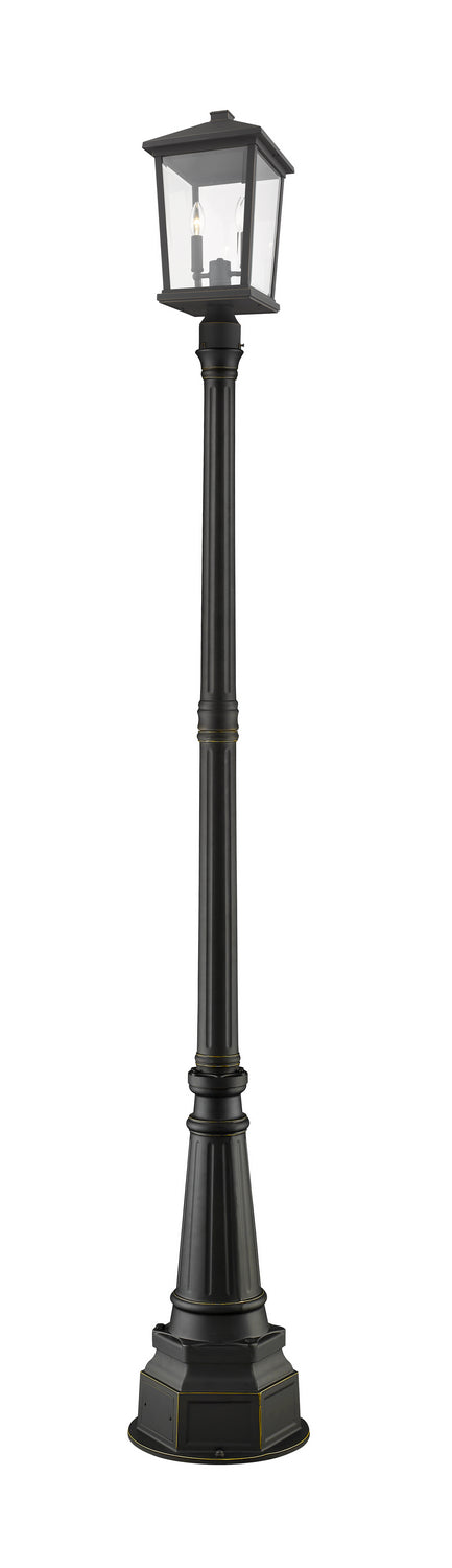 Z-Lite - 568PHXLR-564P-ORB - Three Light Outdoor Post Mount - Beacon - Oil Rubbed Bronze from Lighting & Bulbs Unlimited in Charlotte, NC