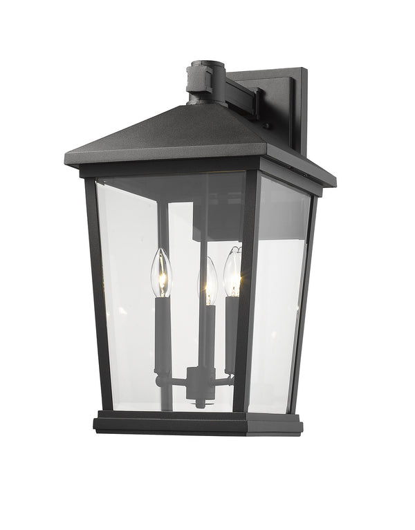 Z-Lite - 568XL-BK - Three Light Outdoor Wall Sconce - Beacon - Black from Lighting & Bulbs Unlimited in Charlotte, NC