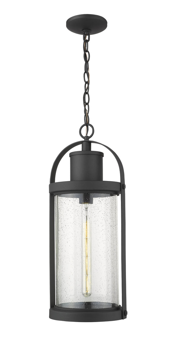 Z-Lite - 569CHB-BK - One Light Outdoor Chain Mount Ceiling Fixture - Roundhouse - Black from Lighting & Bulbs Unlimited in Charlotte, NC