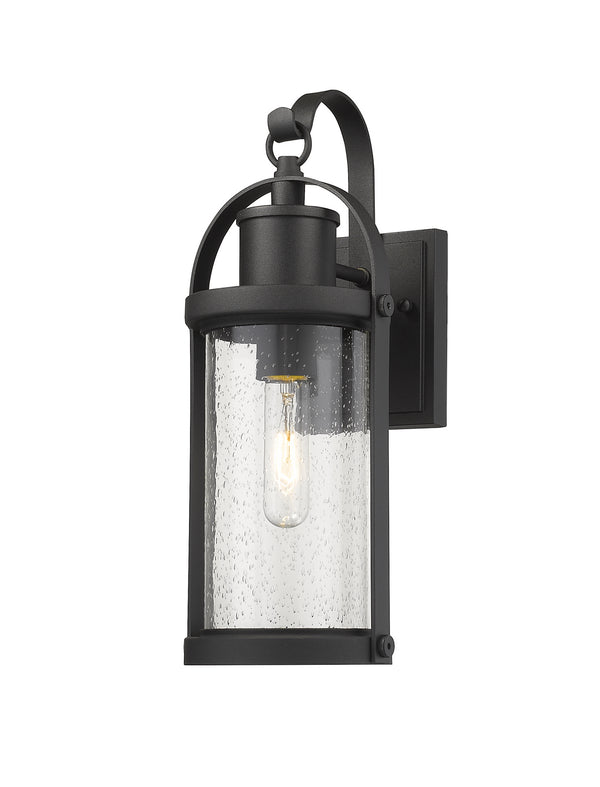 Z-Lite - 569S-BK - One Light Outdoor Wall Sconce - Roundhouse - Black from Lighting & Bulbs Unlimited in Charlotte, NC