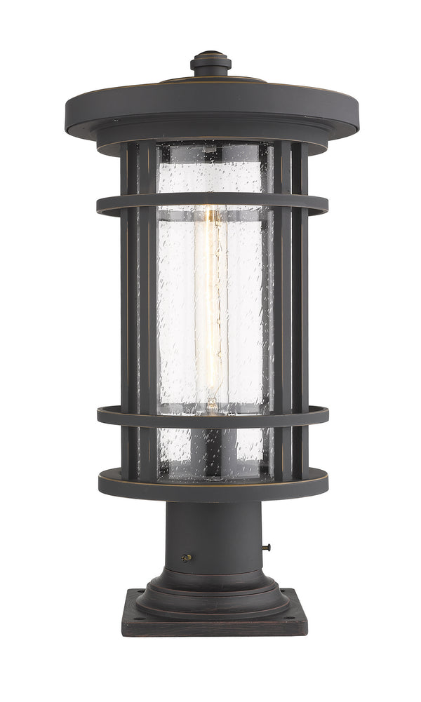 Z-Lite - 570PHB-533PM-ORB - One Light Outdoor Pier Mount - Jordan - Oil Rubbed Bronze from Lighting & Bulbs Unlimited in Charlotte, NC