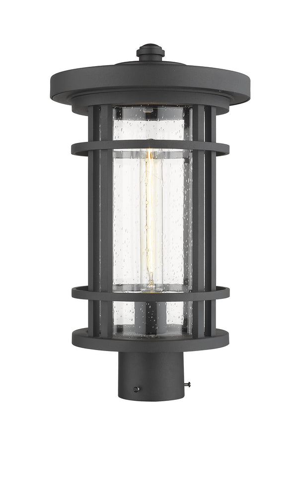 Z-Lite - 570PHB-BK - One Light Outdoor Post Mount - Jordan - Black from Lighting & Bulbs Unlimited in Charlotte, NC