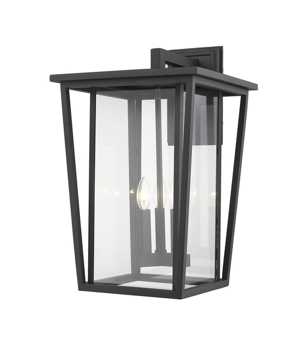 Z-Lite - 571XL-BK - Three Light Outdoor Wall Sconce - Seoul - Black from Lighting & Bulbs Unlimited in Charlotte, NC