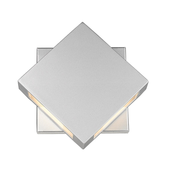 Z-Lite - 572S-SL-LED - LED Outdoor Wall Sconce - Quadrate - Silver from Lighting & Bulbs Unlimited in Charlotte, NC