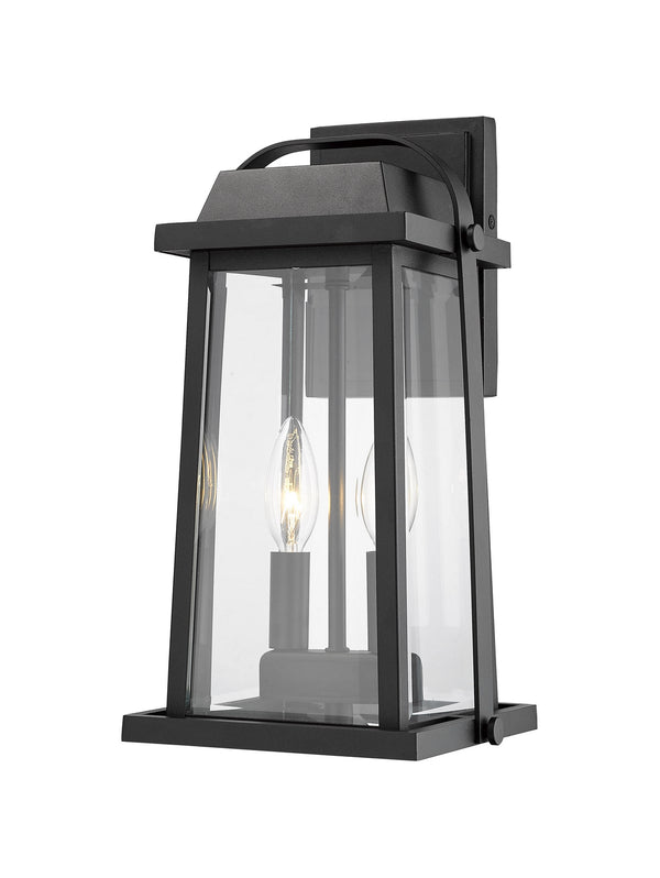 Z-Lite - 574M-BK - Two Light Outdoor Wall Sconce - Millworks - Black from Lighting & Bulbs Unlimited in Charlotte, NC