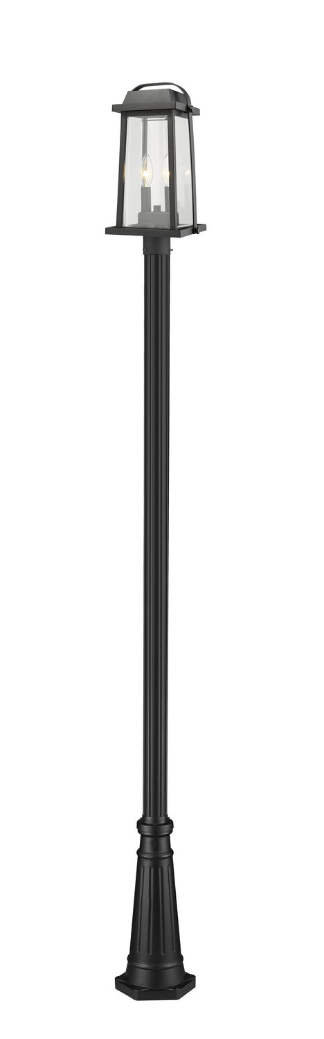Z-Lite - 574PHMR-519P-BK - Two Light Outdoor Post Mount - Millworks - Black from Lighting & Bulbs Unlimited in Charlotte, NC