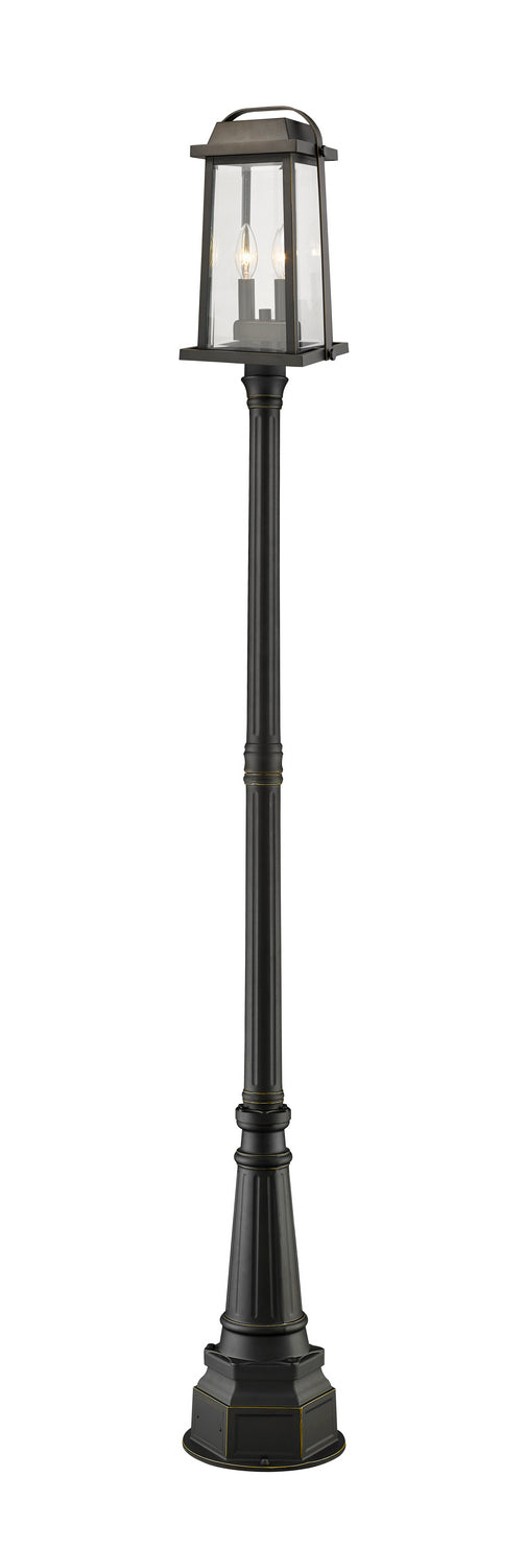 Z-Lite - 574PHMR-564P-ORB - Two Light Outdoor Post Mount - Millworks - Oil Rubbed Bronze from Lighting & Bulbs Unlimited in Charlotte, NC