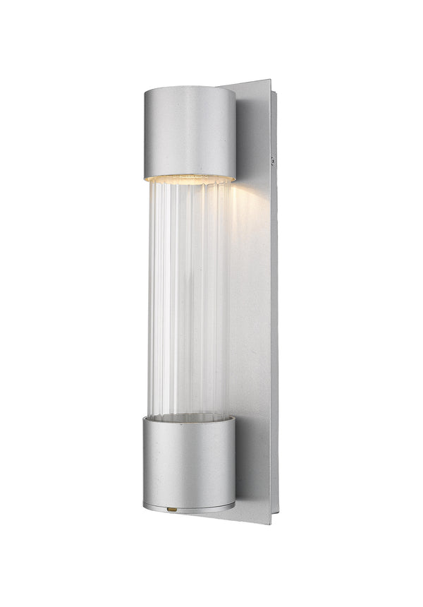 Z-Lite - 575S-SL-LED - LED Outdoor Wall Sconce - Striate - Silver from Lighting & Bulbs Unlimited in Charlotte, NC