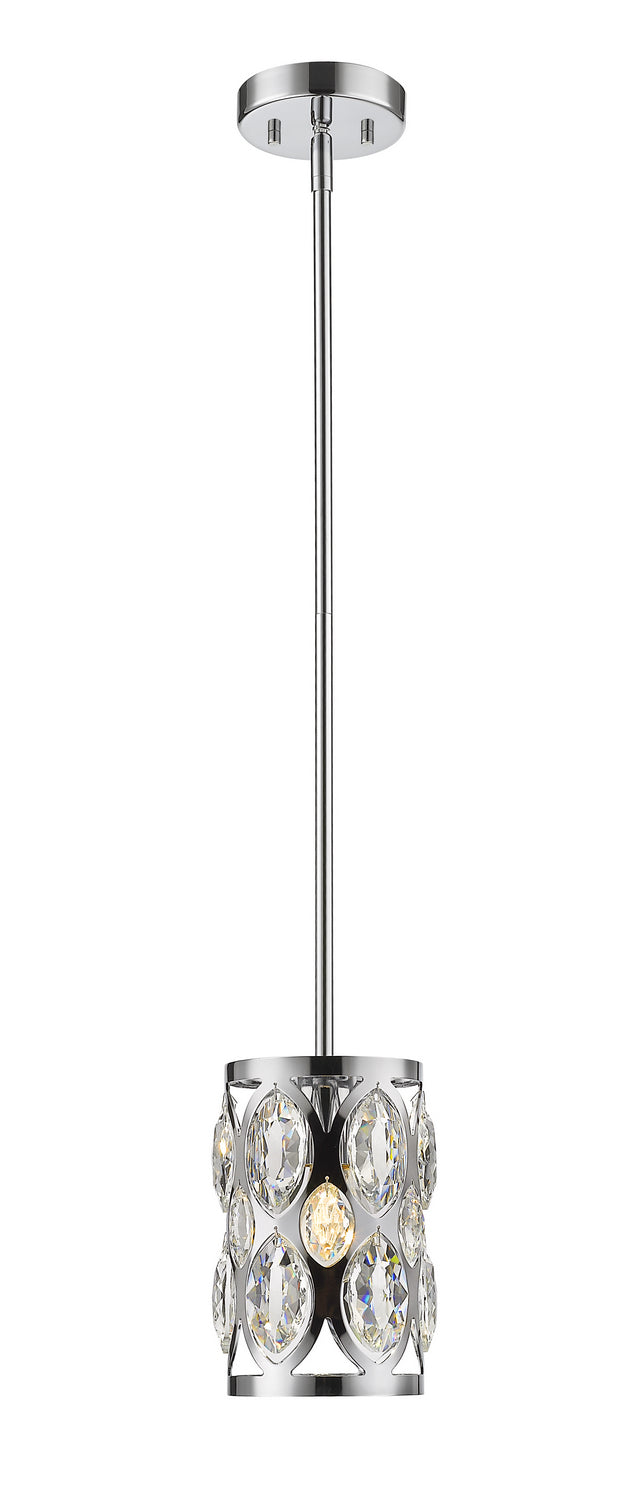 Z-Lite - 6010MP-CH - One Light Mini Pendant - Dealey - Chrome from Lighting & Bulbs Unlimited in Charlotte, NC