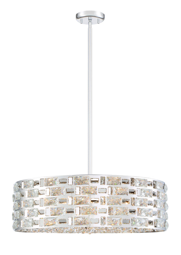 Z-Lite - 912P24-CH - Seven Light Pendant - Aludra - Chrome from Lighting & Bulbs Unlimited in Charlotte, NC