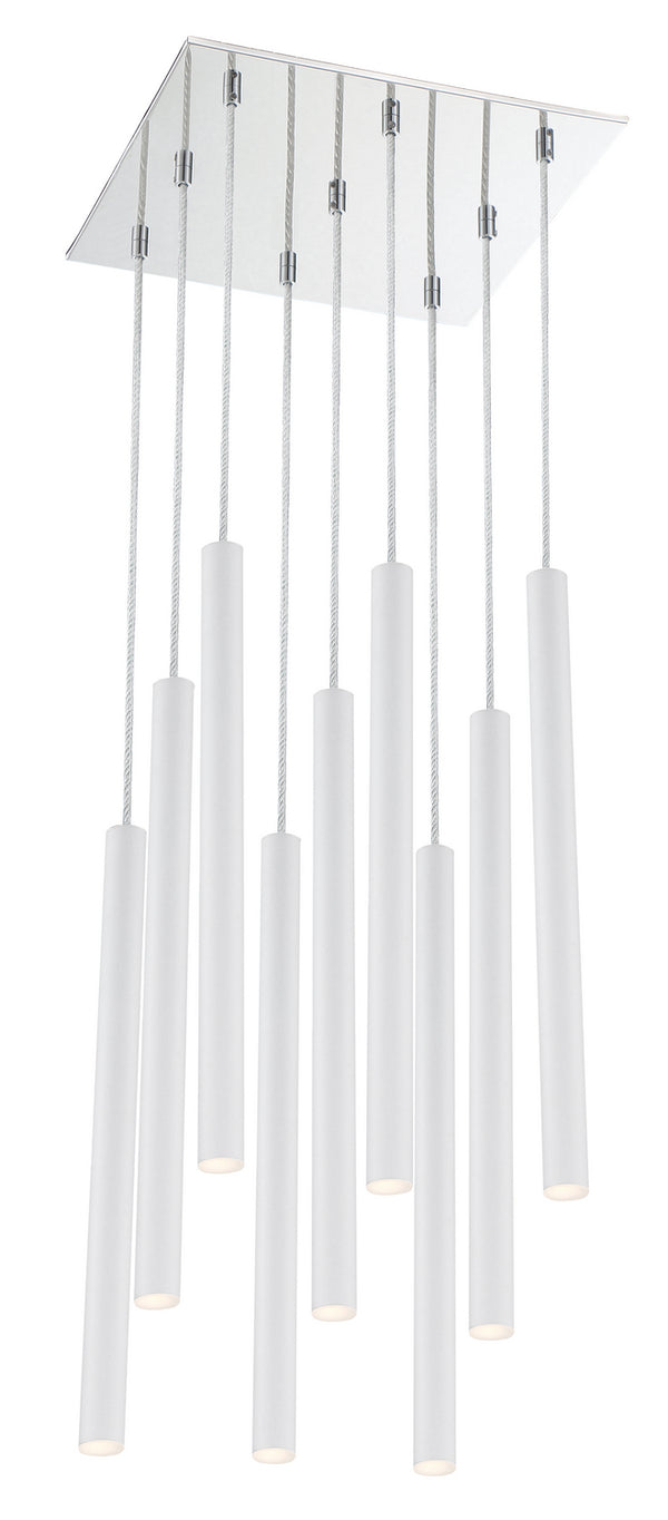 Z-Lite - 917MP24-WH-LED-9SCH - LED Island/Billiard - Forest - Chrome from Lighting & Bulbs Unlimited in Charlotte, NC