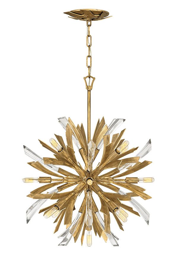 Fredrick Ramond - FR40904BNG - LED Chandelier - Vida - Burnished Gold from Lighting & Bulbs Unlimited in Charlotte, NC