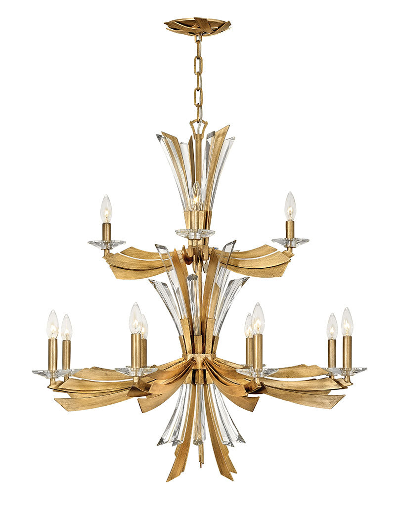Fredrick Ramond - FR40909BNG - LED Chandelier - Vida - Burnished Gold from Lighting & Bulbs Unlimited in Charlotte, NC