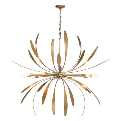 Ten Light Chandelier from the Dahlia Collection by Hubbardton Forge